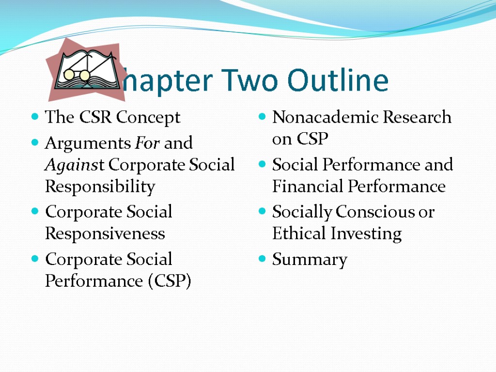 The CSR Concept Arguments For and Against Corporate Social Responsibility Corporate Social Responsiveness Corporate
